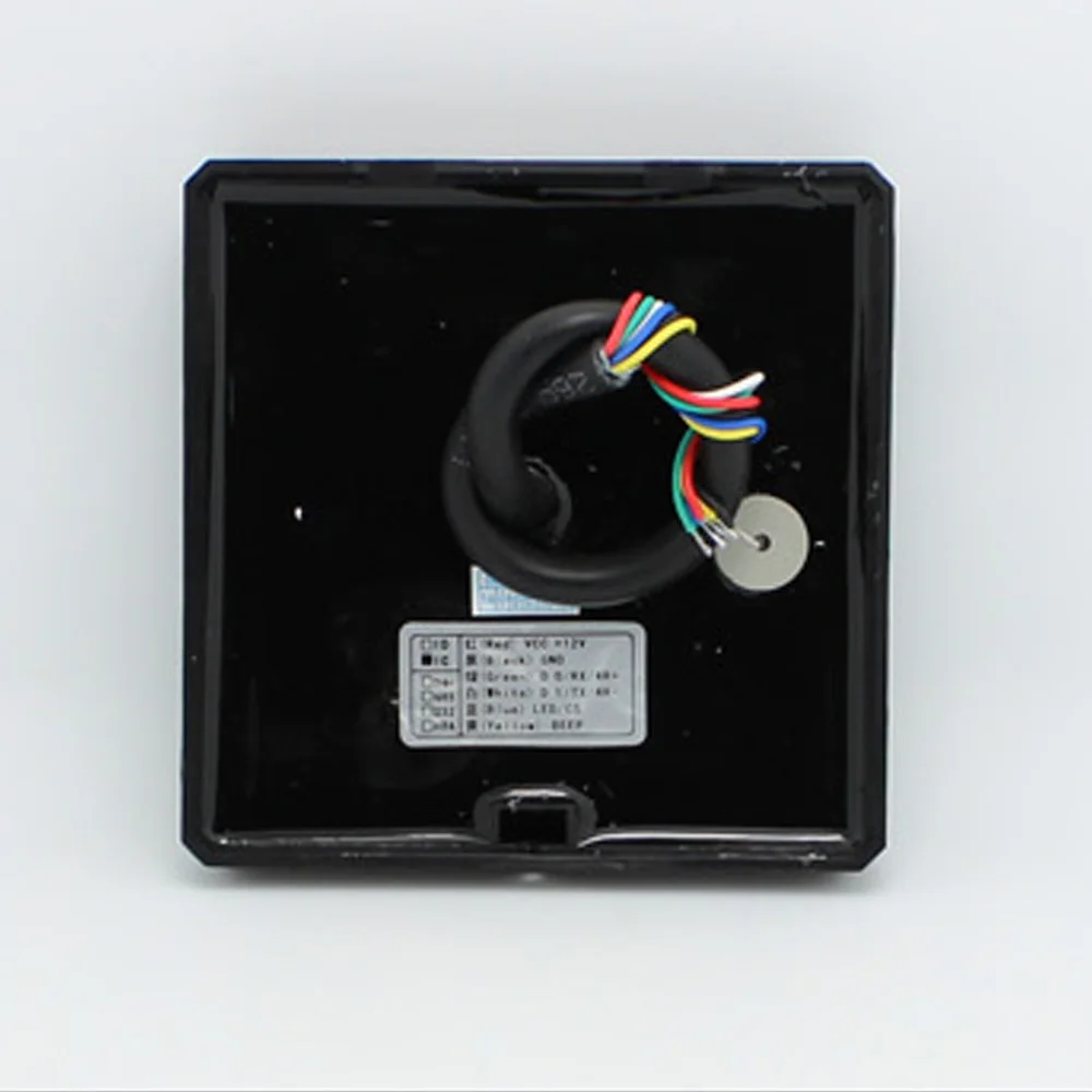 RFID 125KHZ WG26 Access Control card reader 86X86mm box access control reader +2 pcs crystal keyfobs