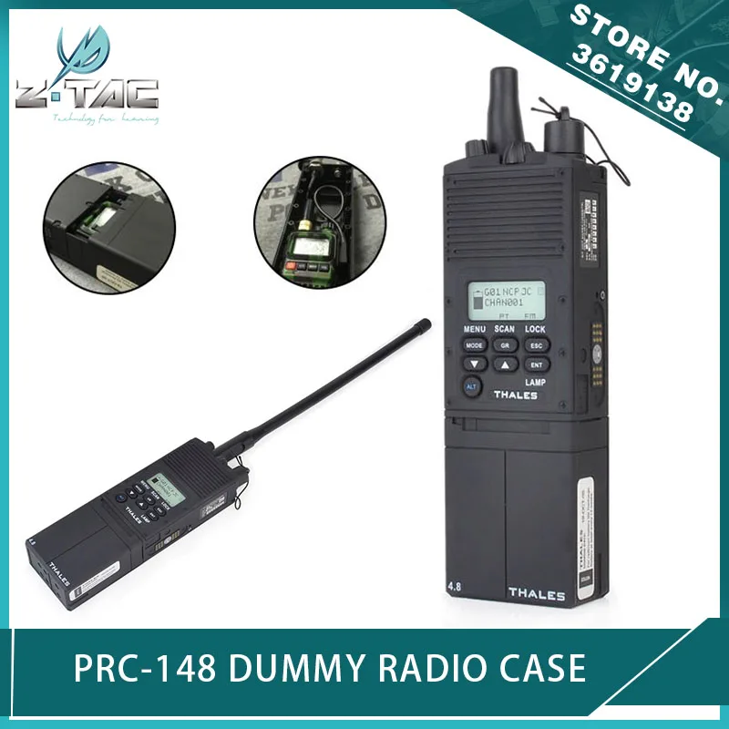 Z Tactical Ztac Airsoft PRC-148 Dummy Radio Case AN/PRC-148 Talkie Walkie Case 1:1 for Antenna Package No Function Dummy