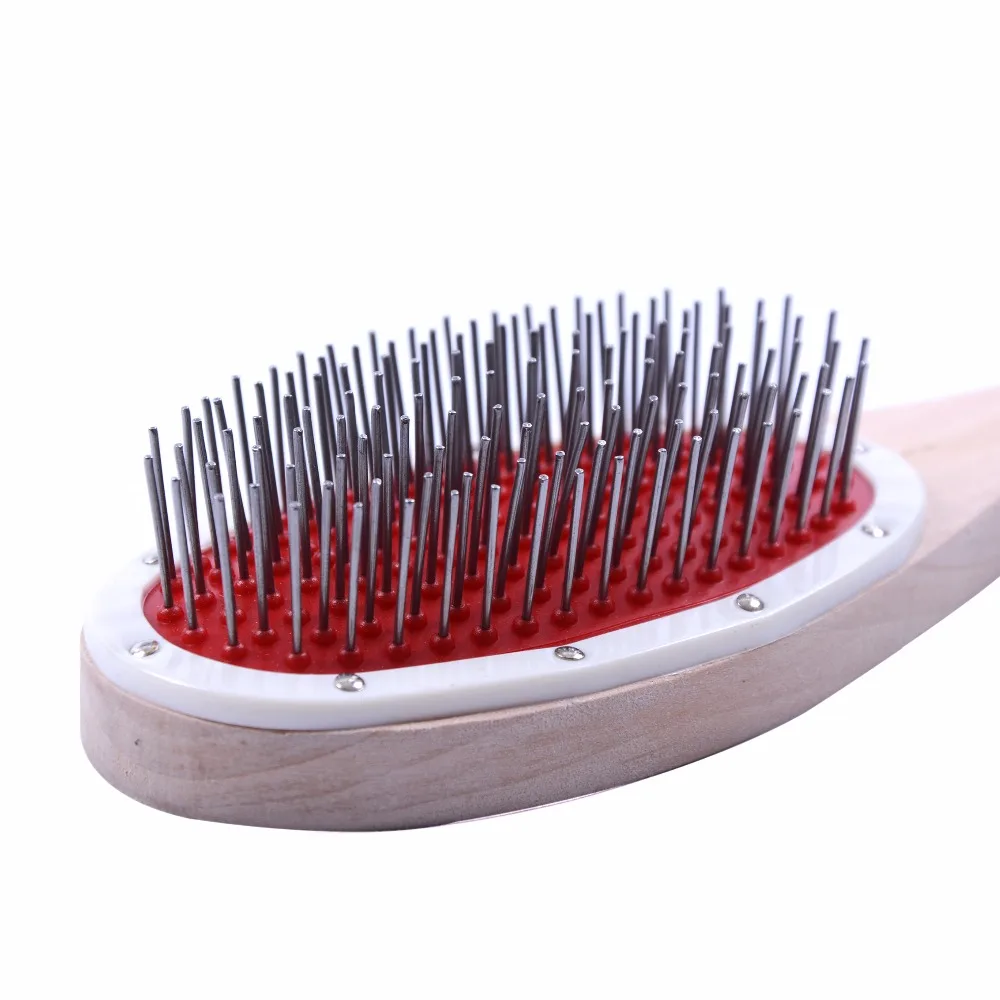 21*5.5cm 1pc Handy Portable Professional Stainless Steel Needles Hackle Brush Combs for Raw Hair Making Hair Extension Tool