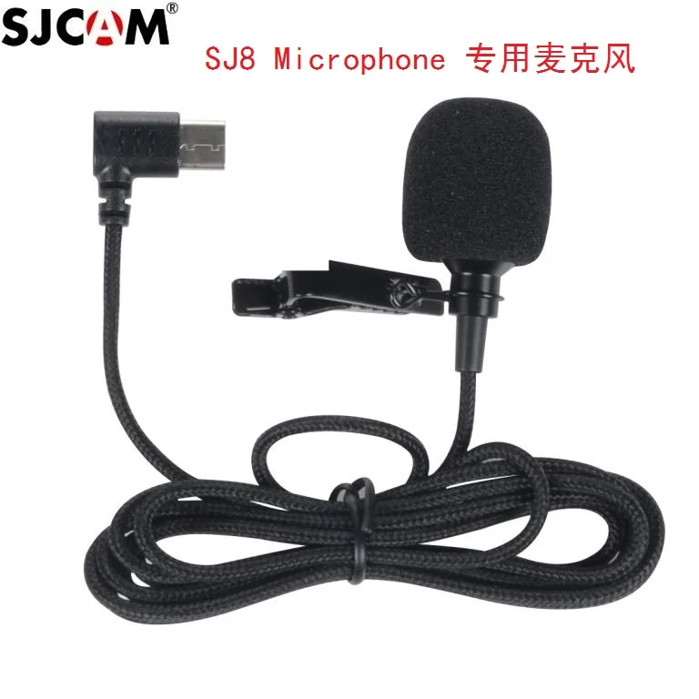 Original SJCAM SJ8 A10 Accessories Tepy C External Microphone For SJ8 Pro/Plus /Air SJ9 Strike / C200 Action Camera accessories