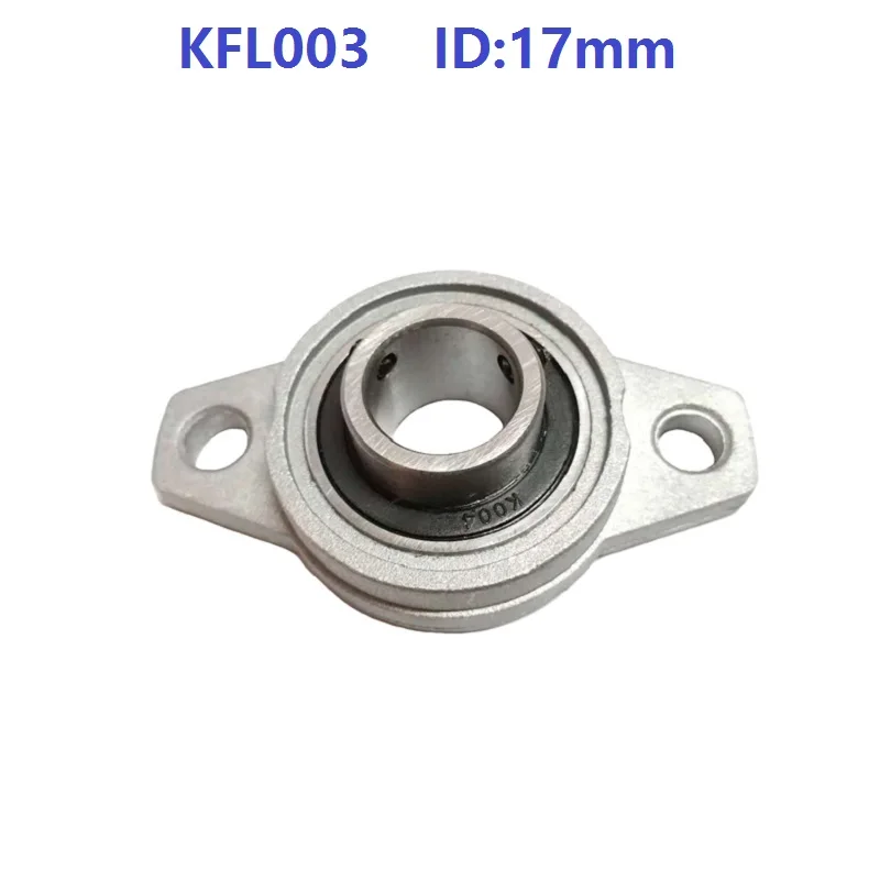 

20pcs/lot KFL003 17mm Bore Diameter Zinc Alloy Bearing Units 17 mm Flange Pillow Block Bearing For CNC FL003