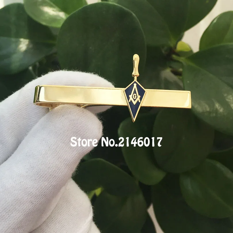 

10pcs Masonry Square and Compass Ties Bar Masonic Freemason Enamel Trowel Tools Tie Clips Tool Free Masons Gift for the fellow