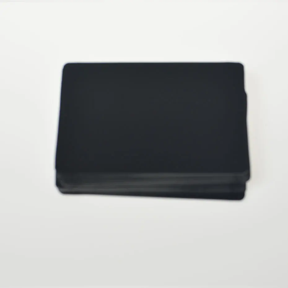 High Quality 55Pcs/Set Waterproof Plastic Black Playing Cards PVC Poker Creative Gift Durable Poker