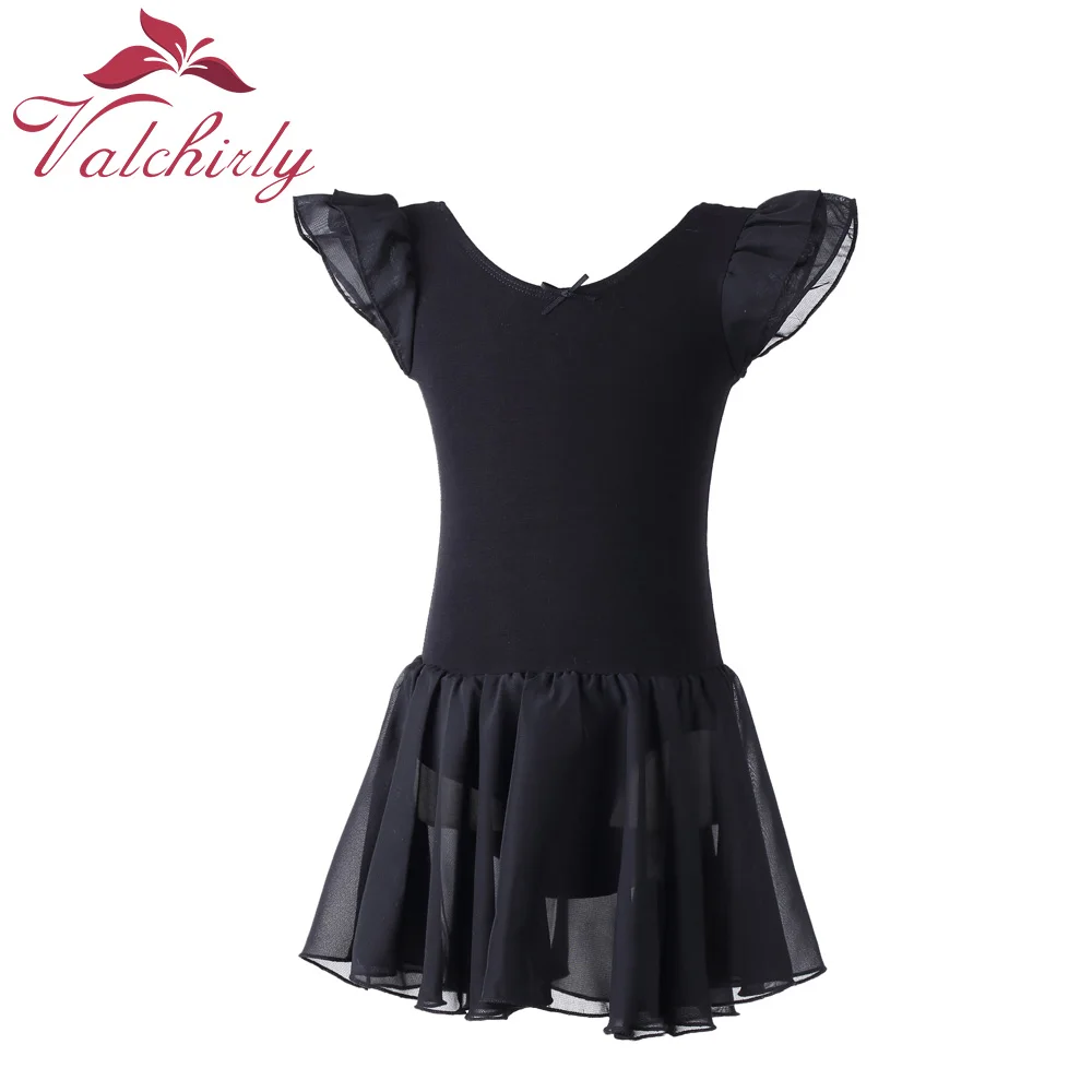 Bé Gái Leotard Vũ Mặc Đen Ba Lê Đầm Trẻ Em Tutu Ba Lê ĐầM Thể Dục Dụng Cụ Leotard