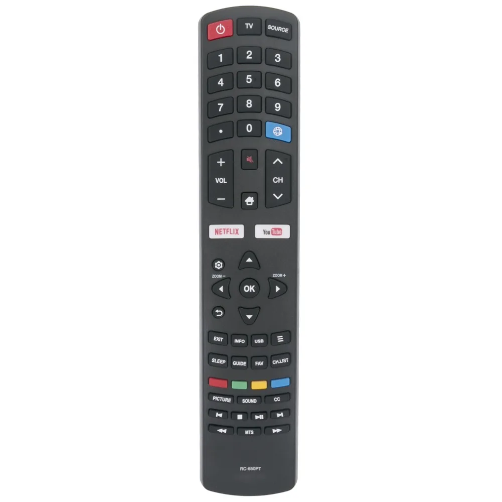 New remote control RC-650PT 06-531W52-DW01X fits for DAEWOO Smart TV U43A8500TN 43D1280UD L32V780BTS  32D1280 U55V880BTS 55D1890