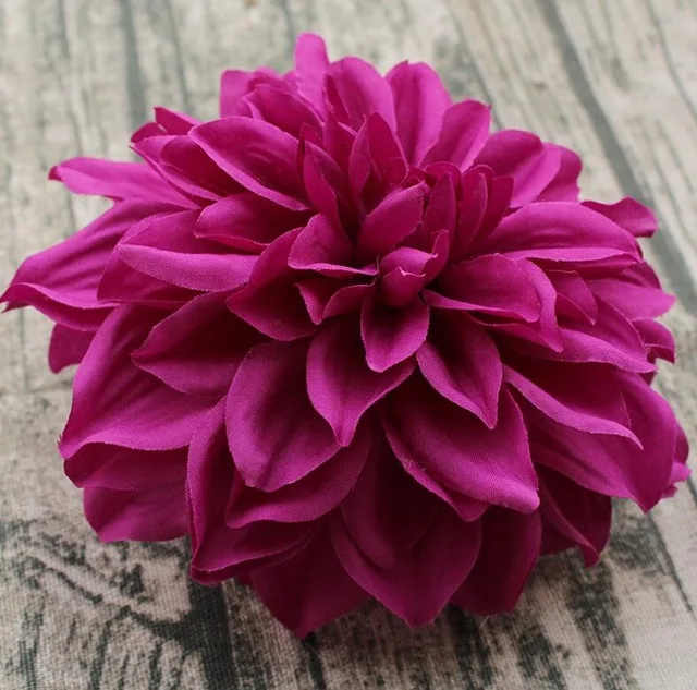 15CM Big Artificial Silk Corsage Headdress Dahlia Chrysanthemum Flowers Handmade DIY Home Decor Head