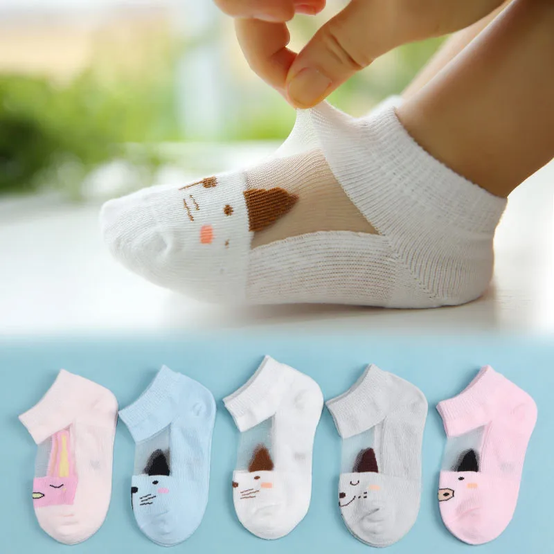 

5 Pair=10Pcs/lot 2019 New Kids Socks Summer Cartoon Kids Socks For Boy Cotton Fashion Baby Socks Toddler Girls for 0~8 Years