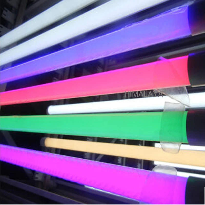 Toika 30pcs/lot 2ft 0.6m 9w led T8 integrated led tube lamp light red/green/blue/purple/yellow/pink 2ft 600mm SMD2835 AC85-265v