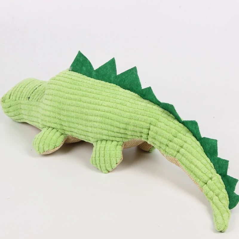 Pet Chew Toy Cute Crocodile Shape Pet Dog Cat Funny Plush Sound Squeak Biting Toy Pets Supplies