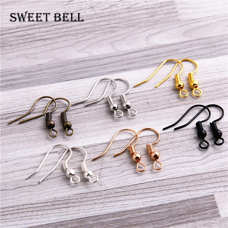 400pcs/lot 17*20mm DIY Earring Findings Earrings Clasps Hooks Fittings DIY Jewelry Making Accessories Iron Hook Earwire Jewelry