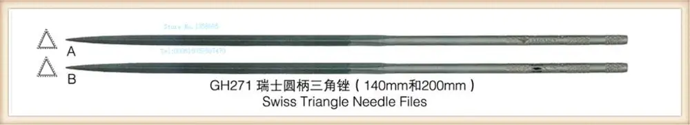 

Free Shipping Type 200mm triangle Needle file,jewelry files