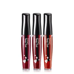 Original Korea TONYMOLY Delight Tony Tint 3Color Lip Beauty Makeup Lip Tint Liquid Lipgloss Waterproof Lip Gloss Lipstick 1pcs