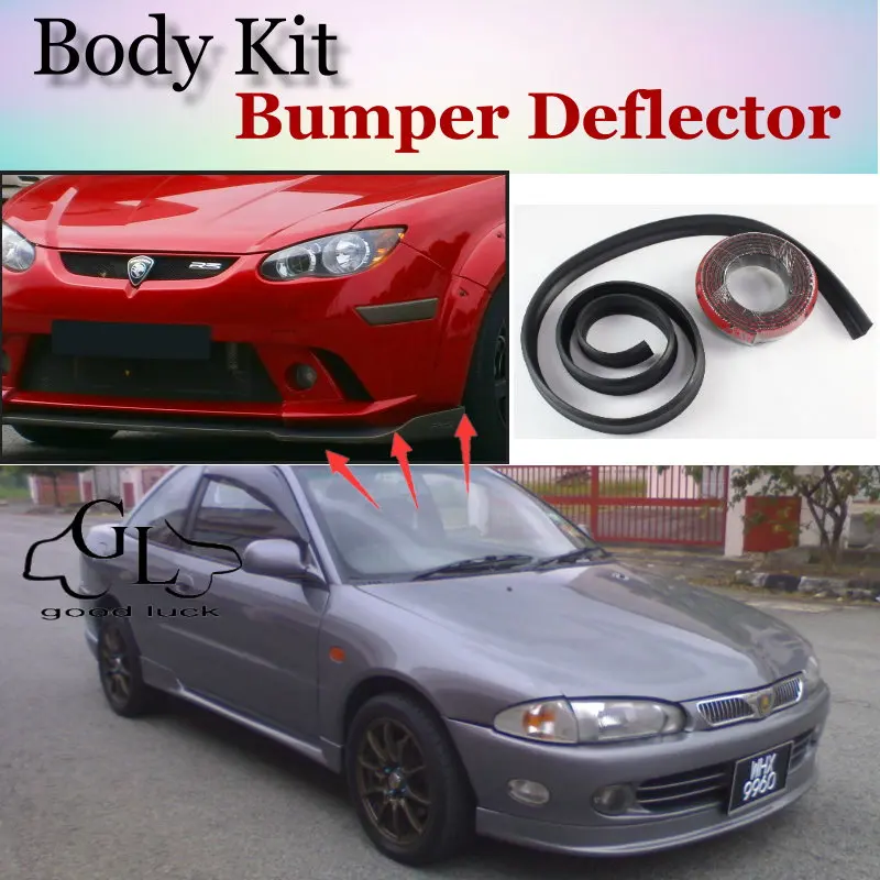 Bumper Lip Deflector Lips For Proton Putra 1996~2004 Front Spoiler Skirt For TopGear Friends Car View Tuning / Body Kit / Strip