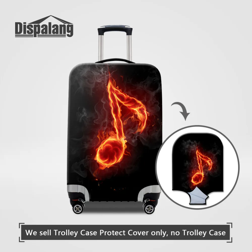 

Dispalang Luggage Cover Cool Music Note Print Travel Accessories For 18-30 Inch Trolley Case Suitcase Protective Dust Covers