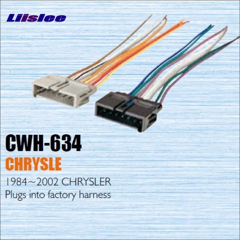 

For Chrysler 1984~2002 Plugs Into Factory Harness Radio Power Wire Adapter Aftermarket Stereo Cable/Male DIN To ISO