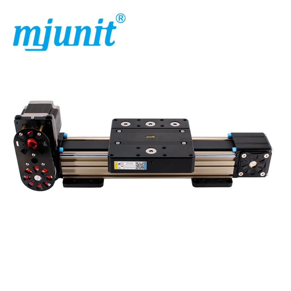 

mjunit MJ80 with 2400mm stroke length Timing Pulley Reducer linear motor actuator linear rail unit low price