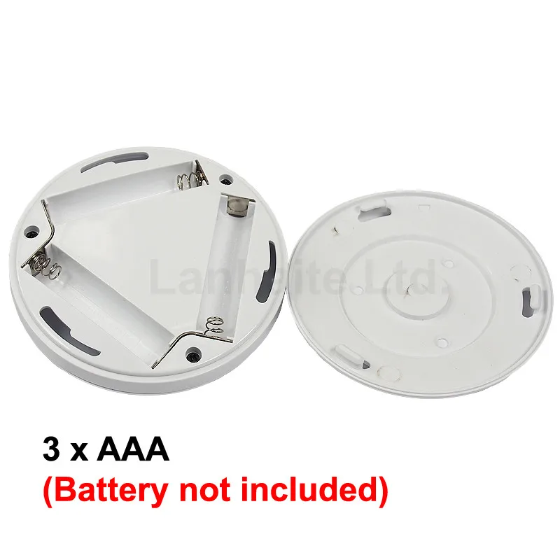 DS37A 6 x Witte LED Wall Mount IR Motion Sensor Light-Wit (3 xAAA)