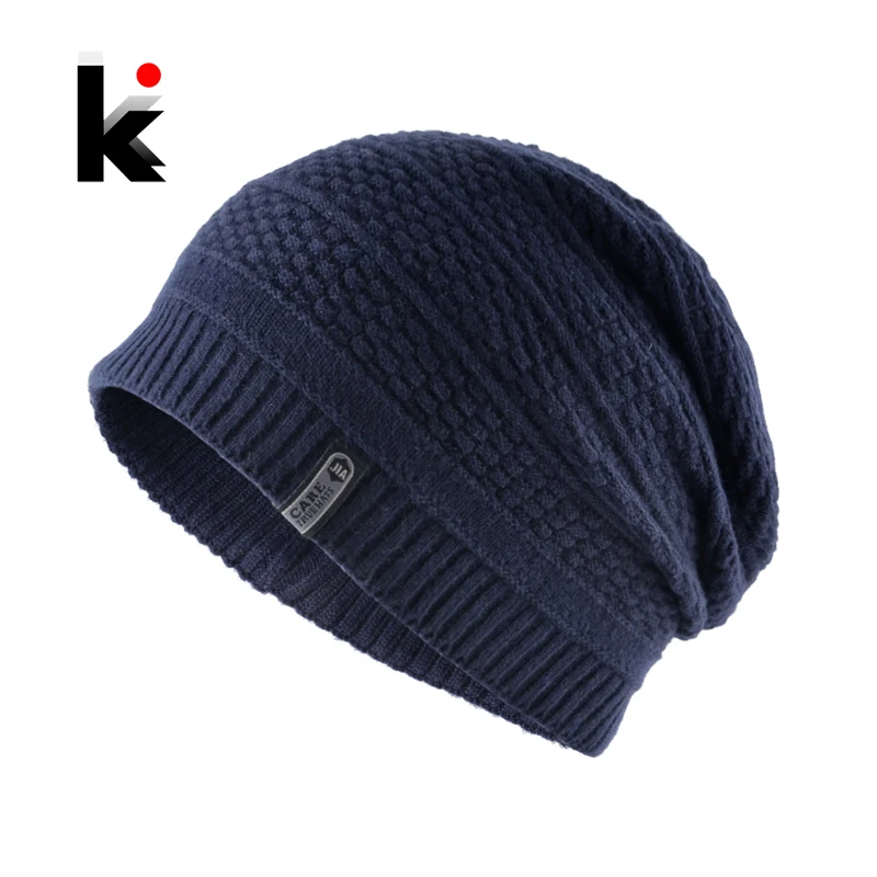 

Winter Hats Men's SKullies Beanies Solid Color Knitted Caps Men Hip Hop Beanie Fashion Knitting Wool Bonnets Warm Gorras Hat