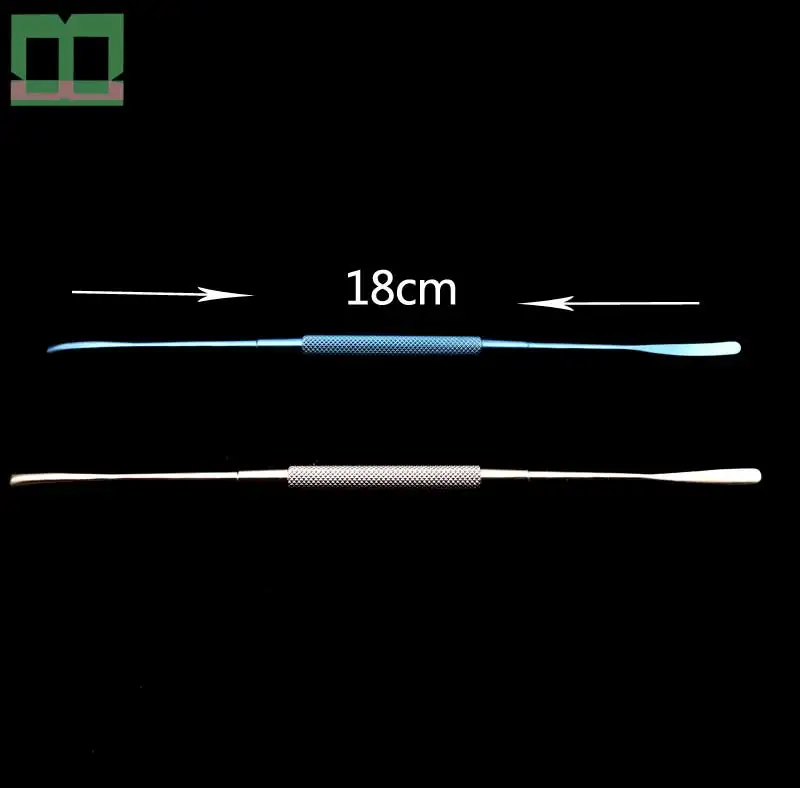 Dowel desmontado de aço inoxidável, elevador de cartilagem nasal e liga de titânio, 18cm, secção da cartilagem nasal durante a cirurgia cosmética