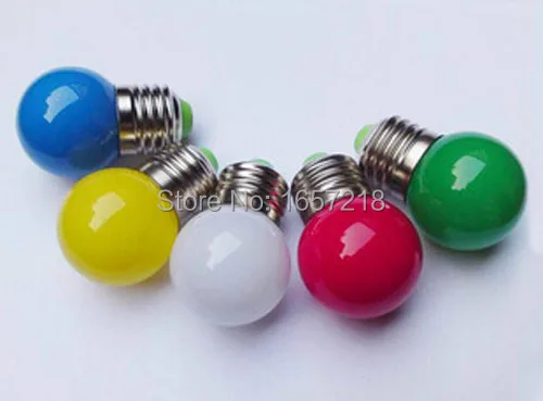 10pcs/lot,E27 LED Lamp Light 3W Bulb lighting 220v indoor lights white/red/blue/green/yellow color for home decor