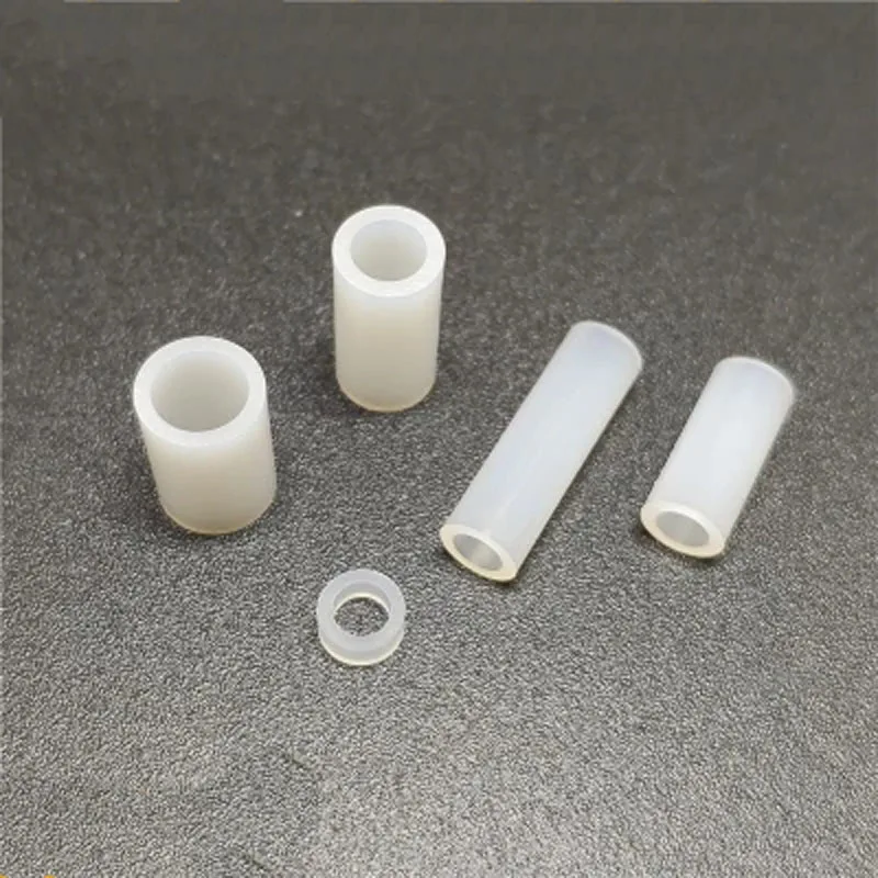 

50pcs M5 nylon pad Hollow straight through column Insulating pillar Screw casing Isolation support 2mm-9mm Length