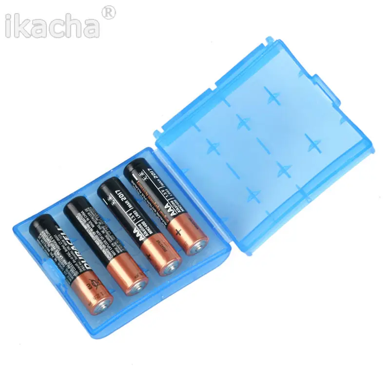 2pcs Free Shipping Blue Hard Plastic Case Storage Box For AA AAA Rechargeable Battery Flash