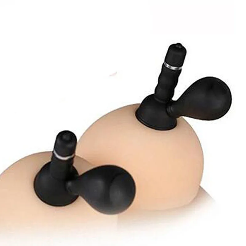 2pc Sex Vibrating Nipple Sucker Breast Pump Nipple Enlargement Vibrator Pussy Clitoris Stimulator Women Nipple Massager Sex Toys