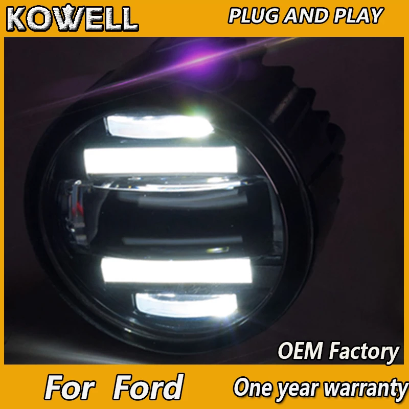 KOWELL Car Styling Fog Lamp for Ford Ranger Falcon Transit Mustang LED Fog Light  LED DRL 2 function model