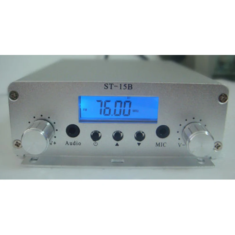 ST-15BV3 15W 76~108Mhz LCD Digital PLL stereo high-power FM transmitter amplifier