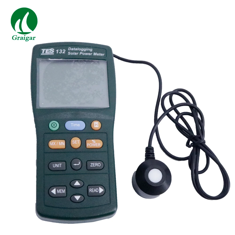 TES-132 Solar Power Meter Tester Datalogging W/USB Cable And Software