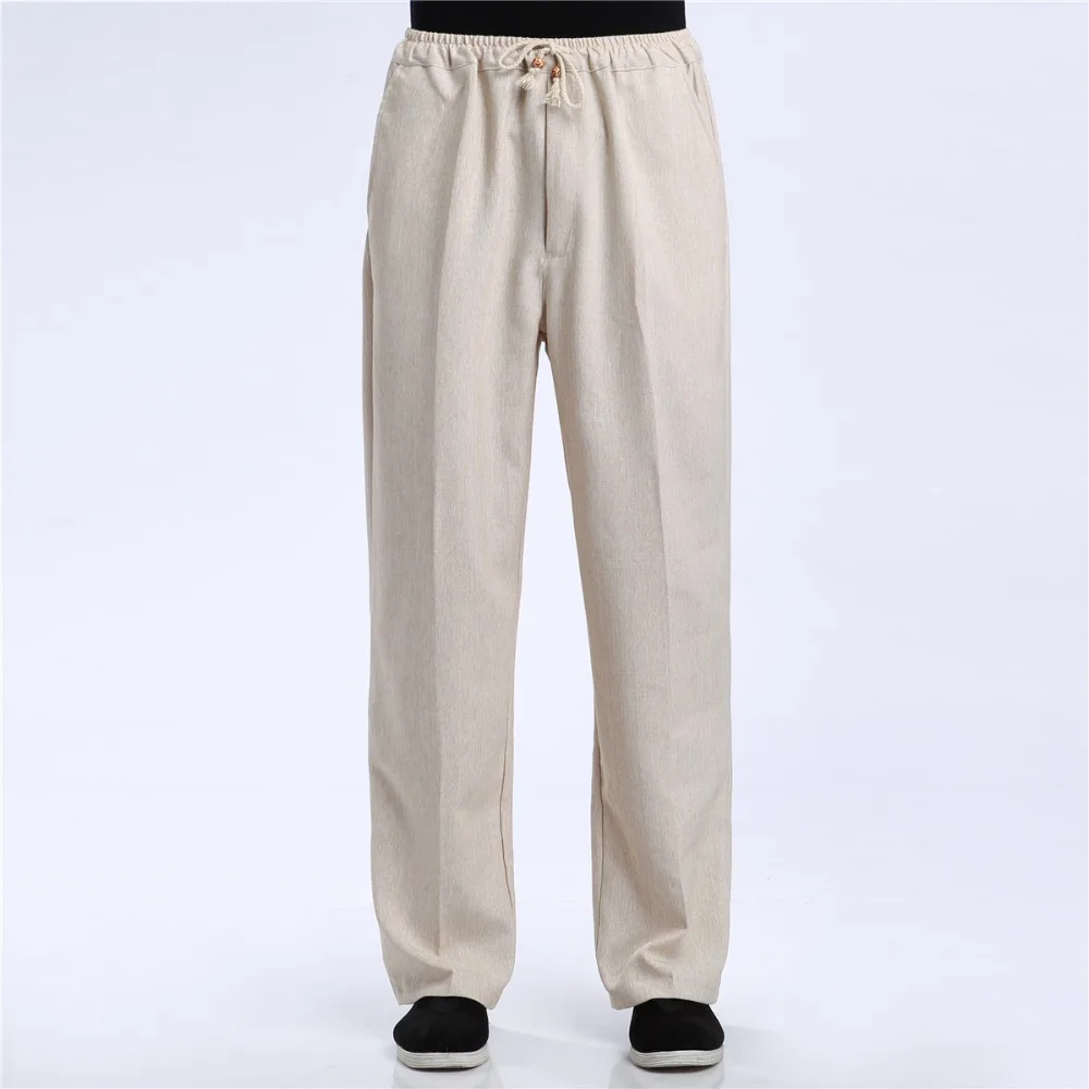 

Shanghai Story Blend Linen Casual Pants Men's Pant Chinese Male Kung Fu Trousers Chinese Traditional Clothing for man