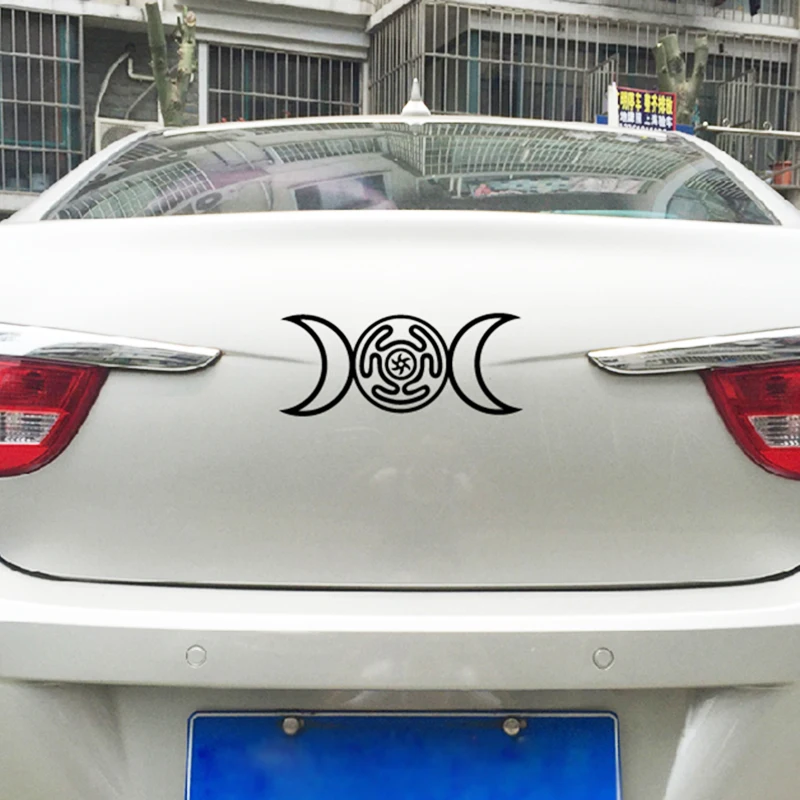 Triple Goddess Hecate Vinyl CAR DECAL Pagan Wiccan New Age Art Decor , Removable DIY Laptop Sticker For Apple MacBook Decoration