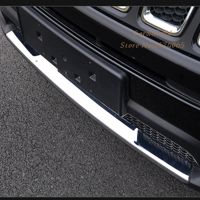 Front Down Grille Bumper Cover Bar Protector Trim For Jeep Compass Second Generation 2017 2018 Exterior ABS Chrome Car Accessori