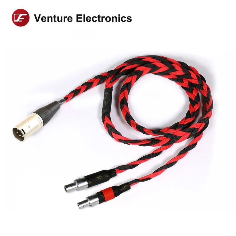 Venture Electronics Basic Black litz HD800 hd8xx 2.5mm 4.4mm balanced headphone cable