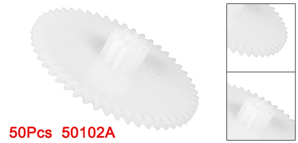 Uxcell 플라스틱 기어 장난감 액세서리, DIY 자동차 로봇 모터 모델 50102A 562A 482A 용, 50T 56T 48 톱니, 50 개