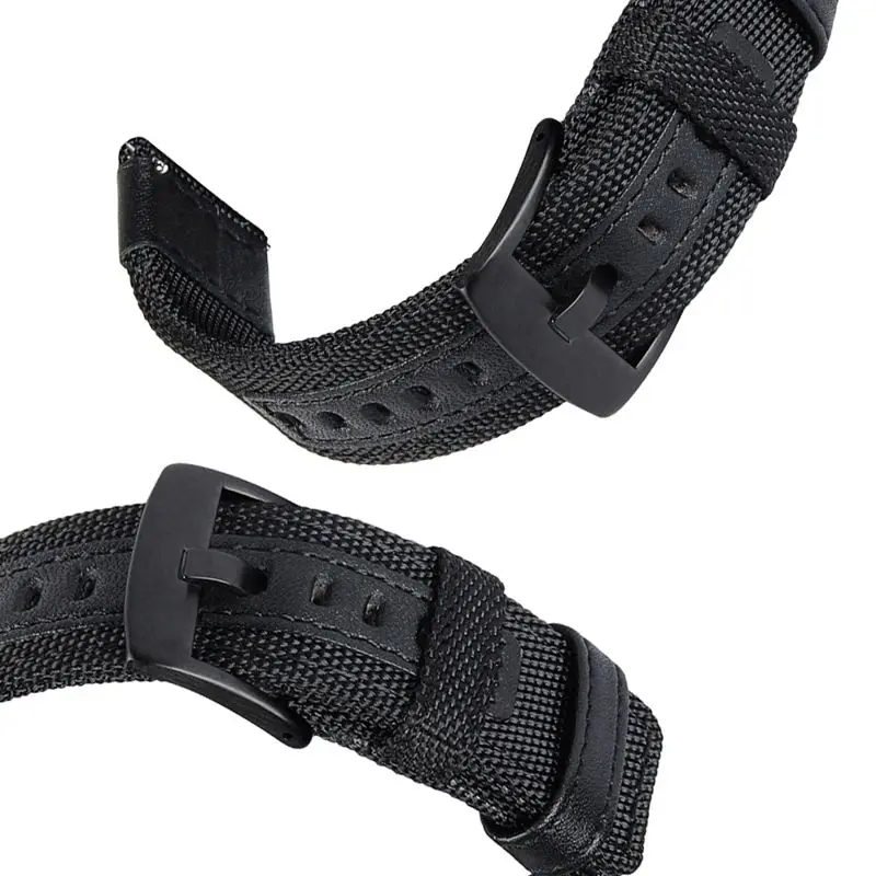 22 มิลลิเมตรไนลอนทอและหรูหราหนังสายนาฬิกาสำหรับ Samsung Gear S3 ชายแดน/S3 คลาสสิก/หัวเว่ยนาฬิกา 2pro/Garmin Fenix โครโนส