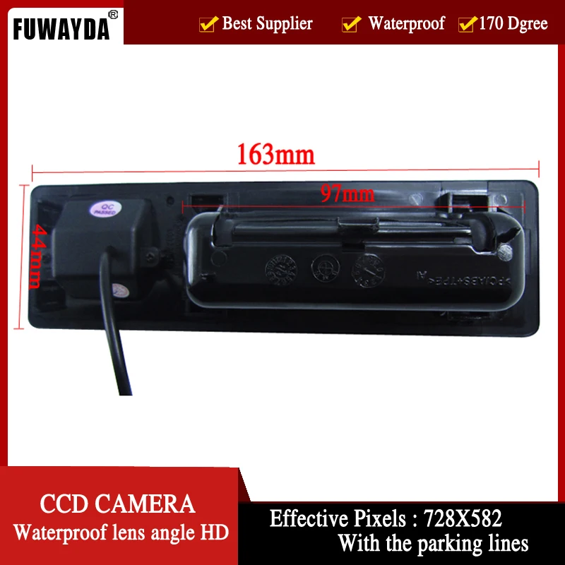 FUWAYDA Wireless Car Trunk Handle Design Color CCD Car rear view camera Parking Reversing for BMW F10 F11 F25 F30 BMW 5 HD