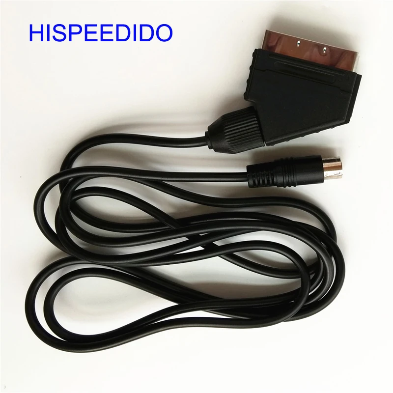 HISPEEDIDO 10pcs/lot 1.8m RGB Scart Cable for Sega Mega Drive 2 MD2 RGB cable cord Sega Genesis 2 Console