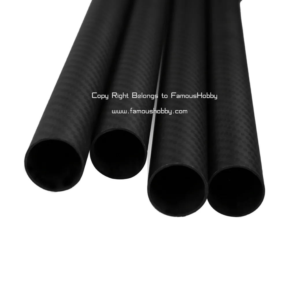 Famoushobby 10pcs 18x16x550mm 100% full carbon fiber tubes/pipes/strips