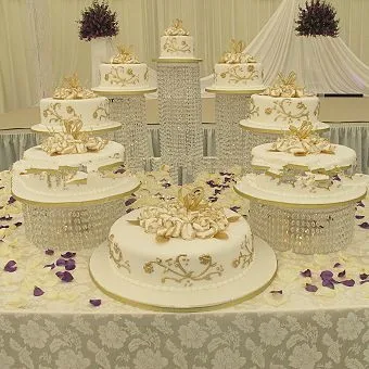 9pcs/LOT Wedding Crystal Cake Stand Accessory Party