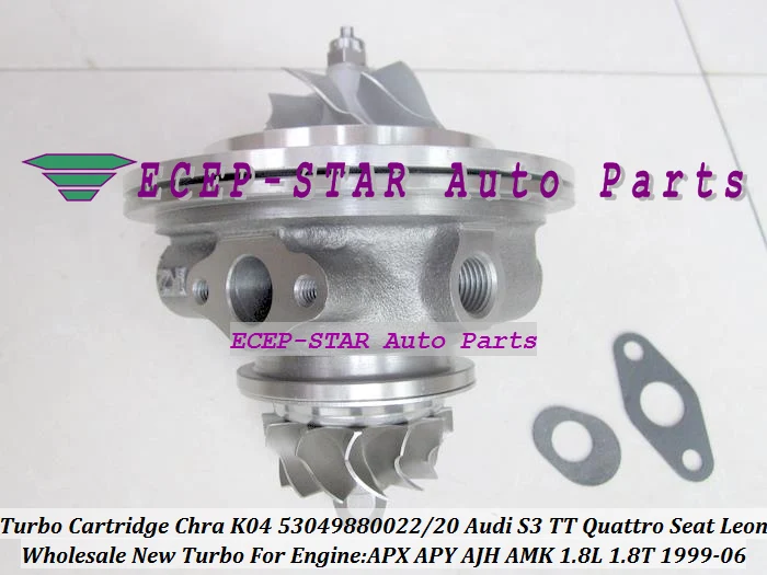 Turbo Cartridge CHRA Turbocharger K04 53049880022 53049880020 For AUDI S3 TT Qua-tro Seat LEON 1.8T 1999-06 APX APY AJH AMK 1.8L