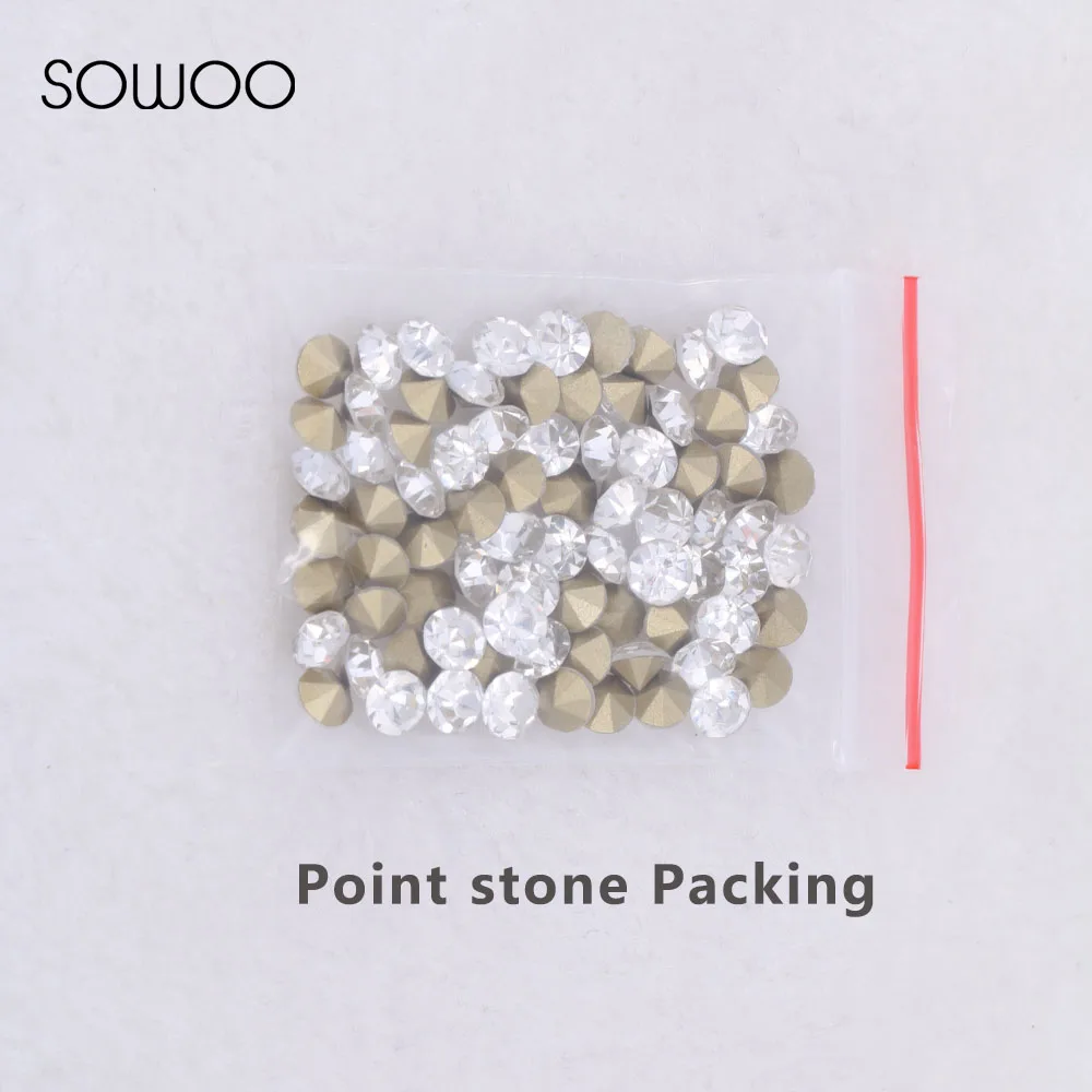 1440pcs/lot 1.5-6mm sizes Round point crystal Fancy stone Pointed back glass crystal color stone For Choice Jewelry Making