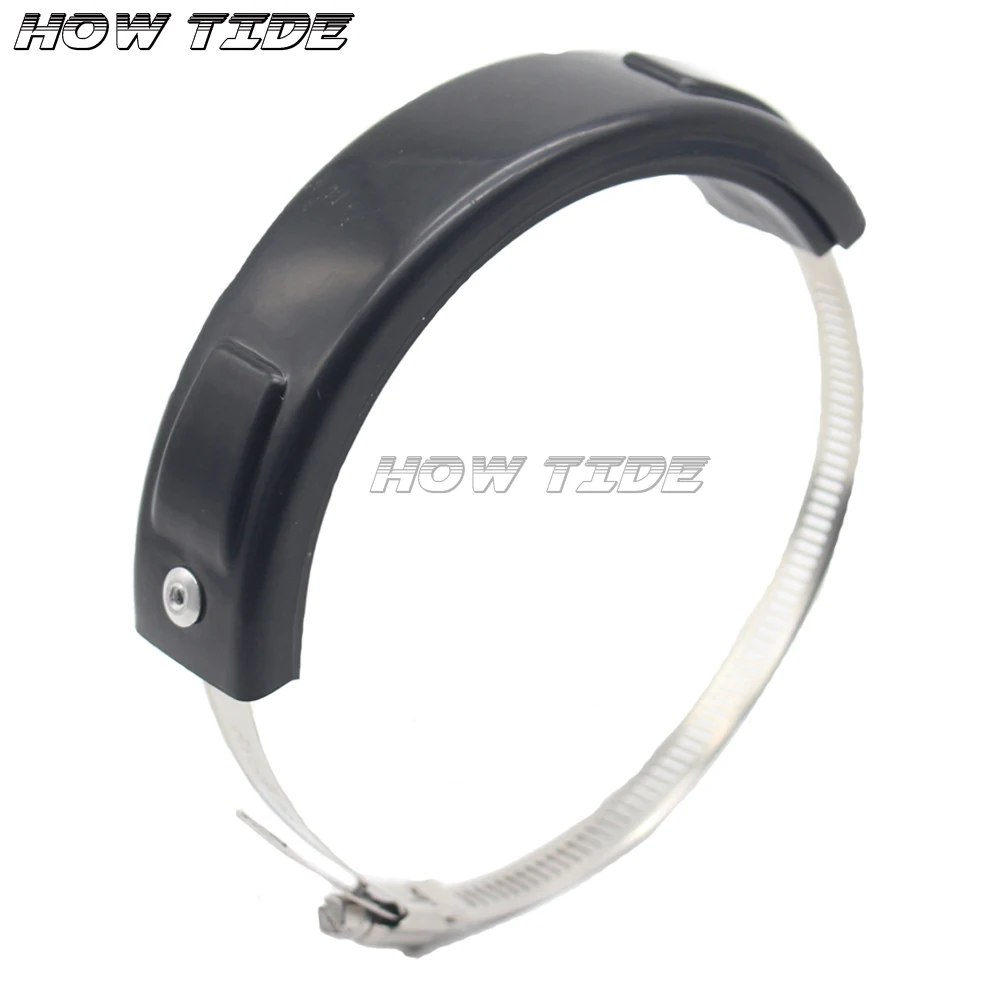 Motorcycle Accessories Universal Fit 100MM-140MM Oval / akrapovic Exhaust Protector Can Cover For Honda Yamaha Suzuki Kawasaki