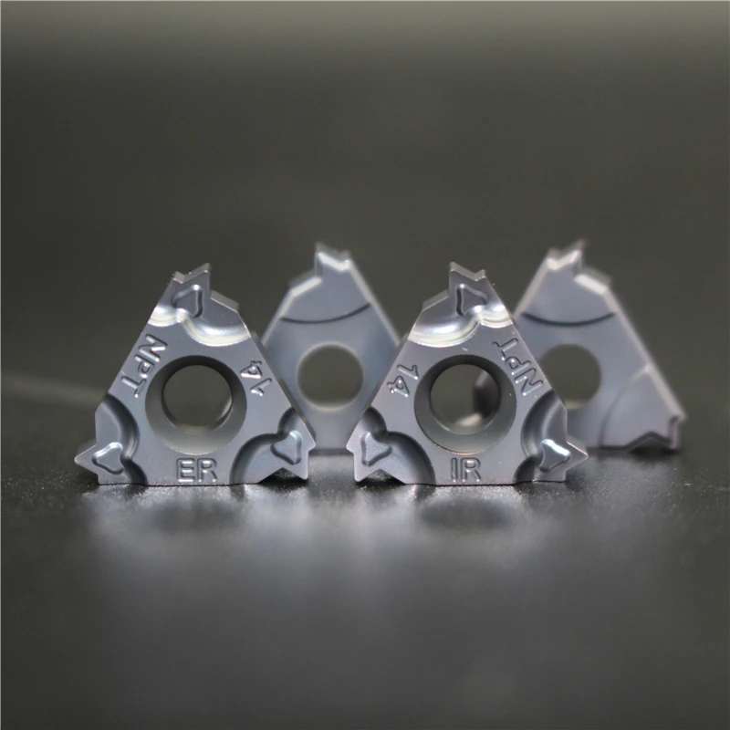 10pcs Thread Insert 16ERM 14NPT Carbide BLADE 16IRM 8 11.5 18 27 NPT 11IR 16ER M CNC Lathe Threading Cutter Tool