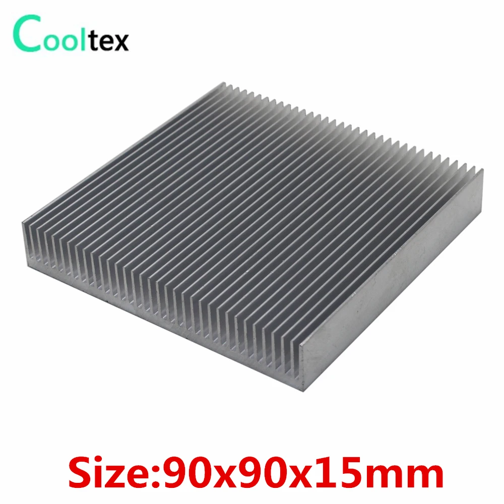 

(2pcs/lot) 90x90x15mm Aluminum HeatSink heat sink radiator for Chip VGA RAM LED Electronic Power Amplifier cooler cooling