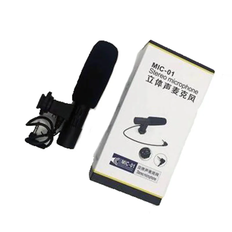 Foleto Mic01 Microfoon Camera Professionele Studio/Stereo 3.5Mm Opname Video Mic Voor Canon Nikon Pentax Digitale Video Dv dslr