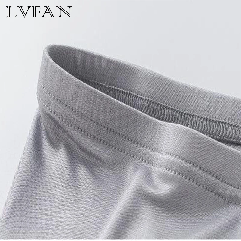 Double Sided Knitted Silk Leggings Breathable Thermal Leggings Full Length Underpants Pencil Pants Slim Leggings Bottoming Pants