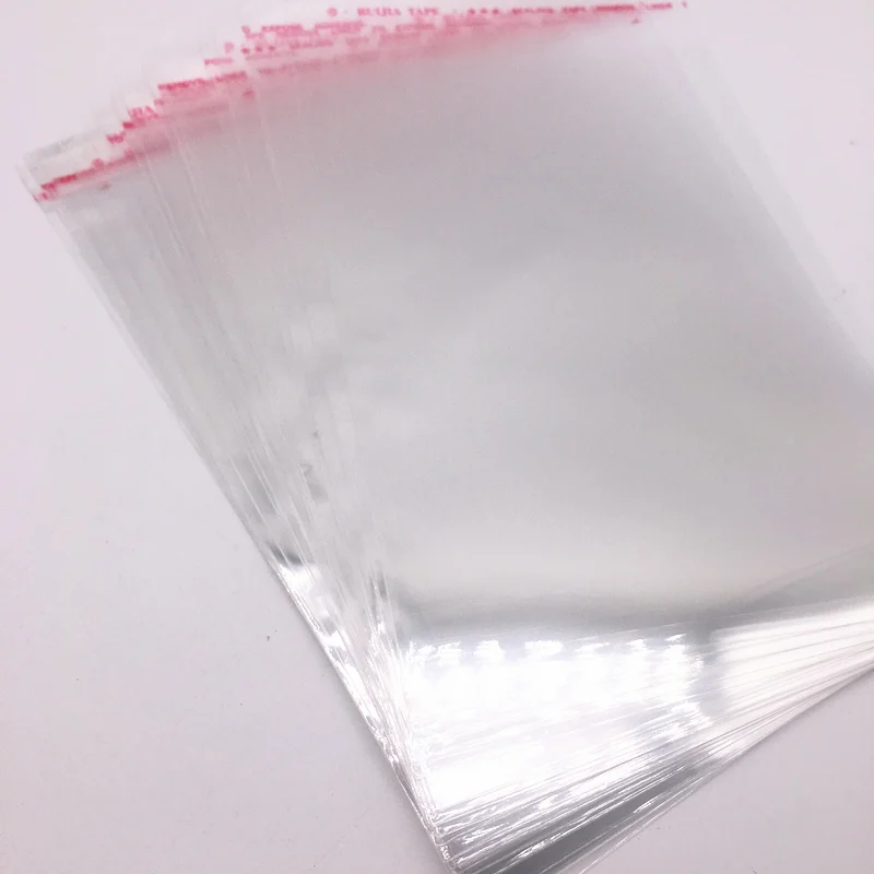 100 Pcs 5X7 Cm Hersluitbare Poly Bag Transparante Zak Opp Plastic Zakken Zelfklevend Seal Sieraden Maken Tas