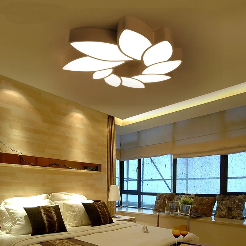 Modern flower LED ceiling lights living room bedroom lamp modern fashion lighting weeding room led lamp round ceiling lamp ZA