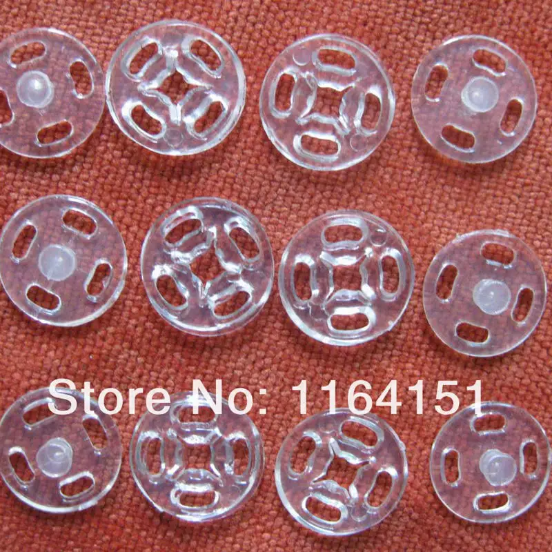 50 set/lotto 10mm bottone a pressione trasparente bottoni per indumenti per bambini per bottoni per cucire artigianali bottoni per cucire accessori